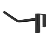 vidaXL Iron Saddle Rack with Bridle Hook - Portable, Lightweight, and Durable, Space-Saving Equestrian Tack Organizer, Black, Suitable for Stables & Trailers