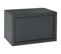 vidaXL Safe Box with Lock Dark grey 31 x 20 x 20 cm Steel