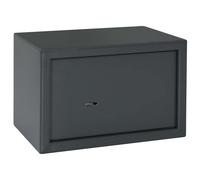 vidaXL Safe Box with Lock Dark grey 31 x 20 x 20 cm Steel