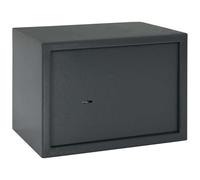 vidaXL Safe Box with Lock Dark grey 35 x 25 x 25 cm Steel