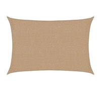 vidaXL Sail Sunshade 160 g/m? Taupe Grey 2 x 2.5 m HDPE
