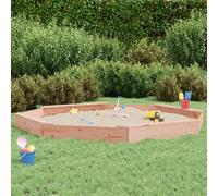 vidaXL Sandbox with Seats Octagon Solid Wood Douglas