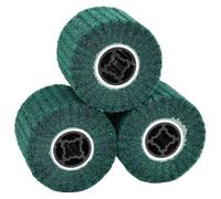 vidaXL Sanding Rollers 3 pcs Green 12 x 12 x 10 cm Synthetic Fibre