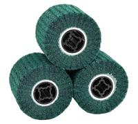 vidaXL Sanding Rollers 3 pcs Green 12 x 12 x 10 cm Synthetic fibre