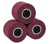 vidaXL Sanding Rollers 3 pcs Red 12 x 12 x 10 cm Synthetic Fibre