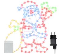 vidaXL Santa Claus Light Multicolour 58.5 x 60 x 1.3 cm Iron, Living Room, Tradi