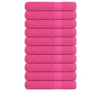 vidaXL Sauna Towels 10 pcs "FROGN" Pink 80x200 cm 100% Cotton