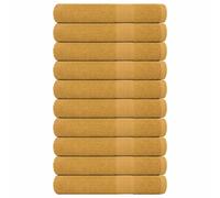 vidaXL Sauna Towels 10 pcs Gold 80x200 cm 360 gsm 100% Cotton towel bath towel