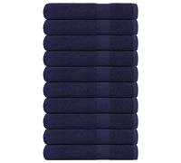 vidaXL Sauna Towels 10 pcs Navy Blue 80x200 cm 360 gsm 100% Cotton towel