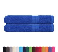 vidaXL Sauna Towels 2 pcs Blue 80 x 200 cm 360 g/m 100% Cotton