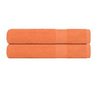 vidaXL Sauna Towels 2 pcs "FROGN" Orange 80x200 cm 100% Cotton
