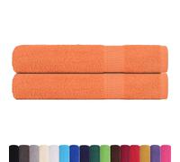vidaXL Sauna Towels 2 pcs Orange 80 x 200 cm 360 g/m 100% Cotton