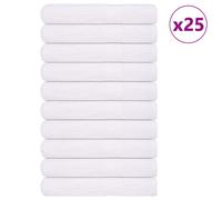vidaXL Sauna Towels 25 pcs White 80x200 cm 360 gsm 100% Cotton UK