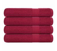 vidaXL Sauna Towels 4 pcs Bordeaux 80x200 cm 360 gsm 100% Cotton