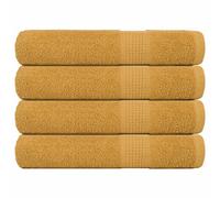 vidaXL Sauna Towels 4 pcs Gold 80x200 cm 360 gsm 100% Cotton towel bath towel