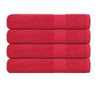 vidaXL Sauna Towels 4 pcs Red 80x200 cm 360 gsm 100% Cotton towel bath towel