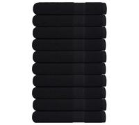 vidaXL Sauna Towels "FROGN" 10 pcs Black 80x200 cm 360 gsm