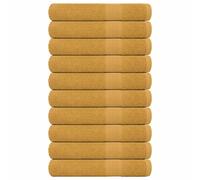 vidaXL Sauna Towels 10 pcs Gold 80x200 cm 360 gsm 100% Cotton towel bath towel
