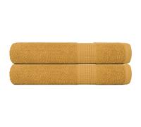 vidaXL Sauna Towels Pack of 2 Gold 80 x 200 cm 360 g/m 100% Cotton