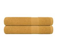 vidaXL Sauna Towels "FROGN" 2 pcs Gold 80x200 cm 360 gsm