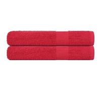 vidaXL Sauna Towels "FROGN" 2 pcs Red 80x200 cm 360 gsm