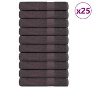 vidaXL Sauna Towels "FROGN" 25 pcs Anthracite 80x200 cm 360 gsm