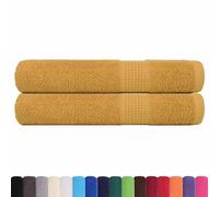 vidaXL Sauna Towels Pack of 2 Gold 80 x 200 cm 360 g/m 100% Cotton