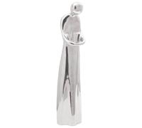 vidaXL Sculpture Silver 10 x 16 x 49 cm Aluminium