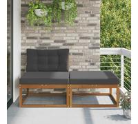 VidaXL Sectional Sofa Units With Cushion 2 Piece Natural