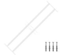 vidaXL Security Grille for Windows with 2 Crossbars 63-114 cm