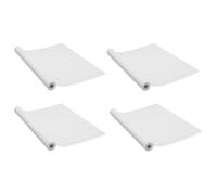 Vidaxl Self-Adhesive Door Films 4 Pcs White Wood 210X90 Cm Pvc