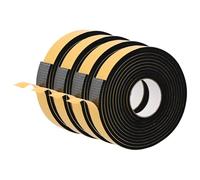 vidaXL Self-Adhesive Foam Tape 4 pcs Black 40mm x 5m CR Foam