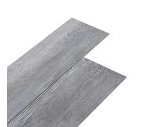 'vidaXL Self-Adhesive Matt Wood Grey PVC Flooring Planks - Waterproof, Flame Retardant, Antistatic - Easy Installation for Various Surfaces'