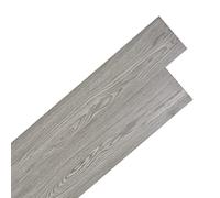 vidaXL Self-adhesive PVC Flooring Planks, 5.02 m² Coverage, Dark Grey, Designed for All Kinds of Surfaces, Natural Wood-like Appearance, Waterproof and Fire-resistance