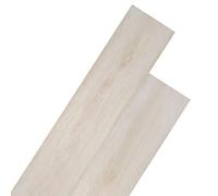 vidaXL Self-adhesive PVC Flooring Planks 5.02m 2mm Oak Classic White, White