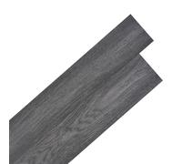 vidaXL Self-adhesive PVC Flooring Planks 5.02 m 2 mm Black and White, Black