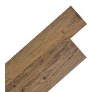 vidaXL Self-Adhesive PVC Flooring Planks in Walnut Brown - Waterproof and Nonslip with Natural Wood Texture, Ideal for Various Surfaces