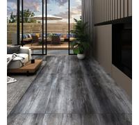 vidaXL Self-adhesive PVC Flooring Planks 5.21 m? 2 mm Shiny Grey Floor Tile