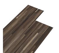 "vidaXL Self-adhesive PVC Flooring Planks - Striped Brown - Waterproof Scratch Resistant 2mm Thickness, Set of 36, Covering 5.02 m² Area"
