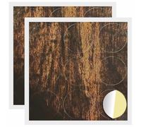 vidaXL Self-Adhesive Screw Cover 2 Pieces Old Wood Diameter 20 x 0.5 mm, Adhesive Round Cover, Decorative Accessory, Screw Hidder, DIY Material, Craft Wall Furniture Decoration