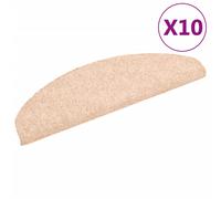Vidaxl Self-adhesive Stair Mats 10 Pcs Brown 65X21X4 Cm Needle Punch, Brown