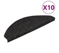 vidaXL Self-adhesive Stair Mats 10 pcs, Stair Runner for Wood Step, Stair Carpet