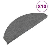 vidaXL Self-adhesive Stair Mats 10 pcs, Stair Runner for Wood Step, Stair Carpet