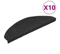 vidaXL Self-adhesive Stair Mats 10 pcs, Stair Runner for Wood Step, Stair Carpet