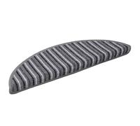 vidaXL Self-adhesive Stair Mats 15-piece, Grey 56 x 17 x 3 cm, Non-slip, Sound-absorbing