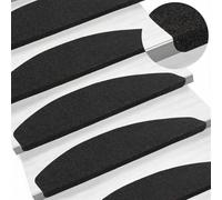 vidaXL Self-adhesive Stair Mats 15 pcs 80 x 28 x 3.5 cm Anthracite