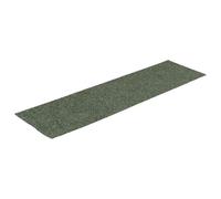 vidaXL Self-Adhesive Stair Mats in Green - Rectangular Non-Slip Washable Mats made of Durable Needle-Punched Fabric, 76x20 cm