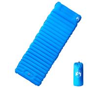 vidaXL Self Inflating Camping Mattress with Pillow 1-Person Blue