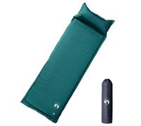 vidaXL Self Inflating Camping Mattress with Pillow 1-Person Green