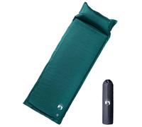 vidaXL Self Inflating Camping Mattress with Pillow 1-Person Green